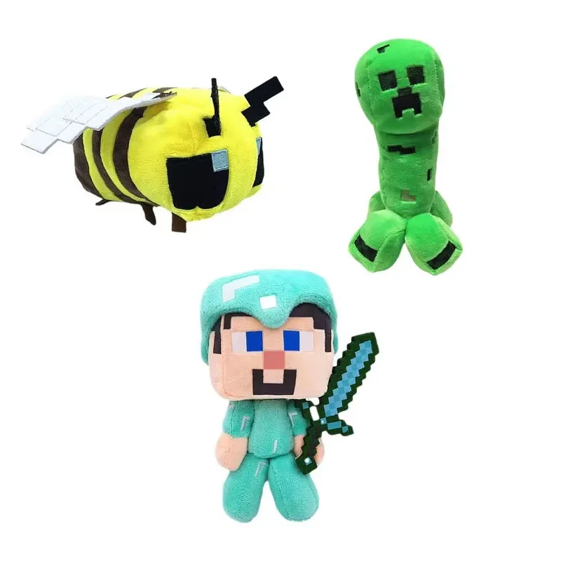 Nouvelle Peluche Populaire Minecraft Creeper – Figurine Anime en Peluche – Cadeau de Noël ou de Fêtes