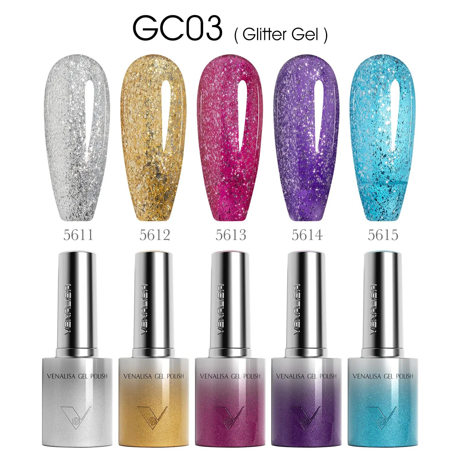 1pc Venalisa 10ml Nagelgel Polish Zachte Textuur Ronde Borstel Hema TPO Gratis Losweken Sparkle Cat Eye gel Lak Kit Kleurenpalet