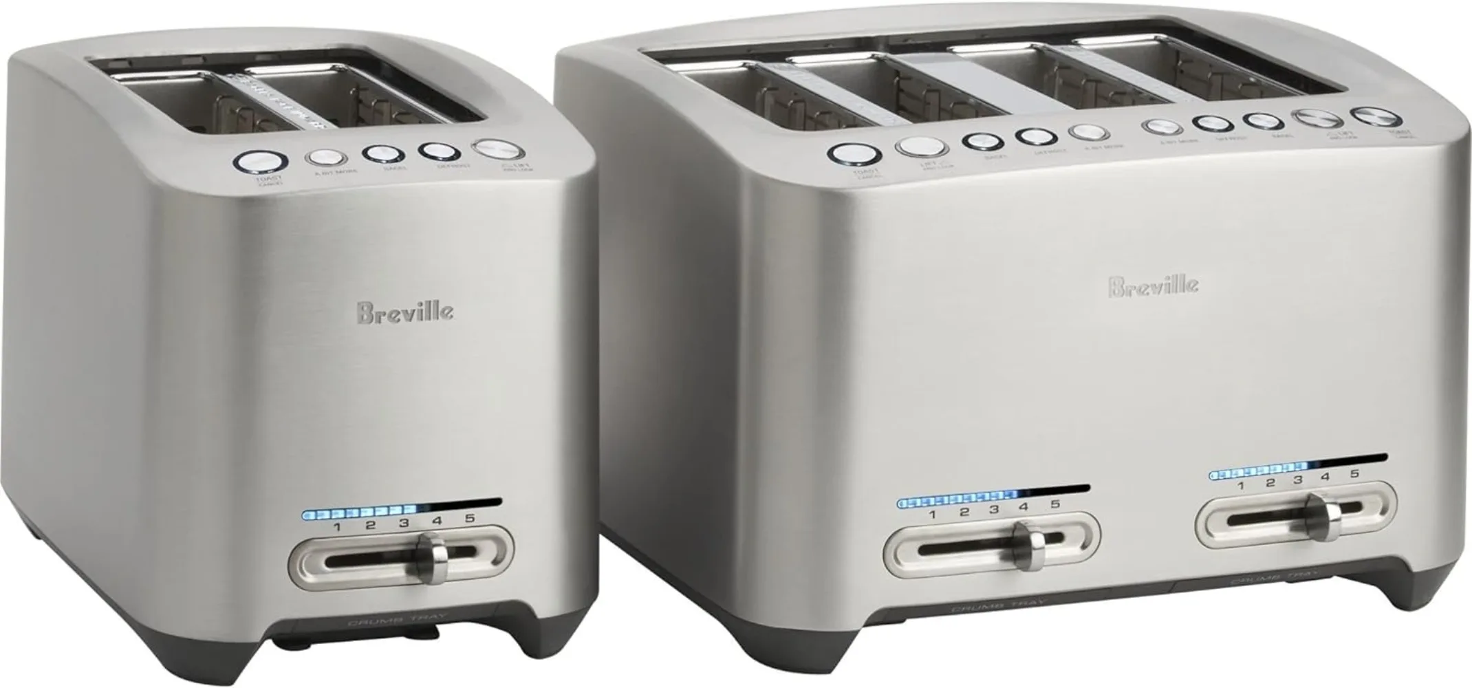 BTA820XL Die-Cast 2-Slice Smart Toaster, Brushed Stainless Steel