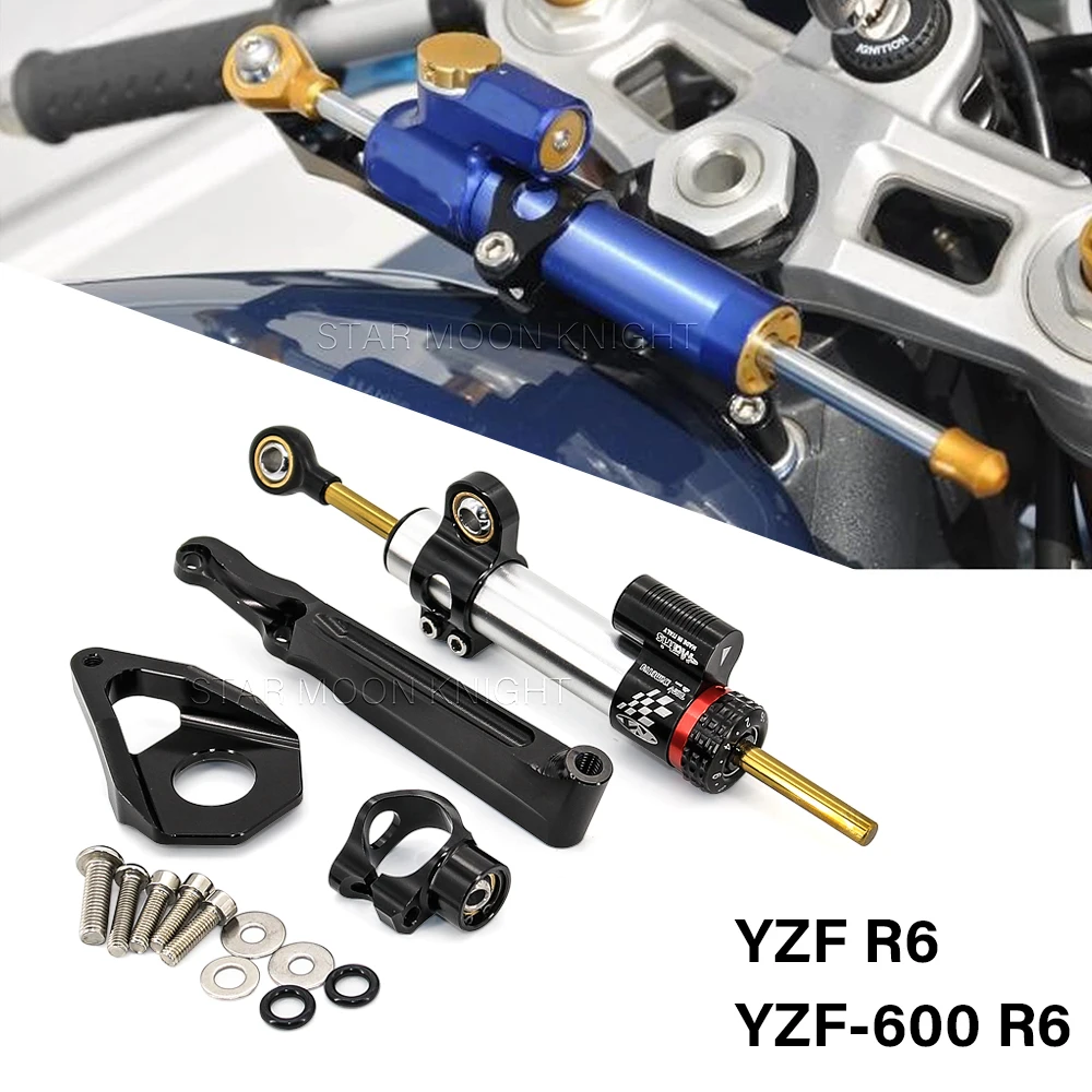 

Shock Absorber Mount For Yamaha YZF-R6 YZF600 R6 2003-2005 Motorcycle Accessories Steering Damper Kit