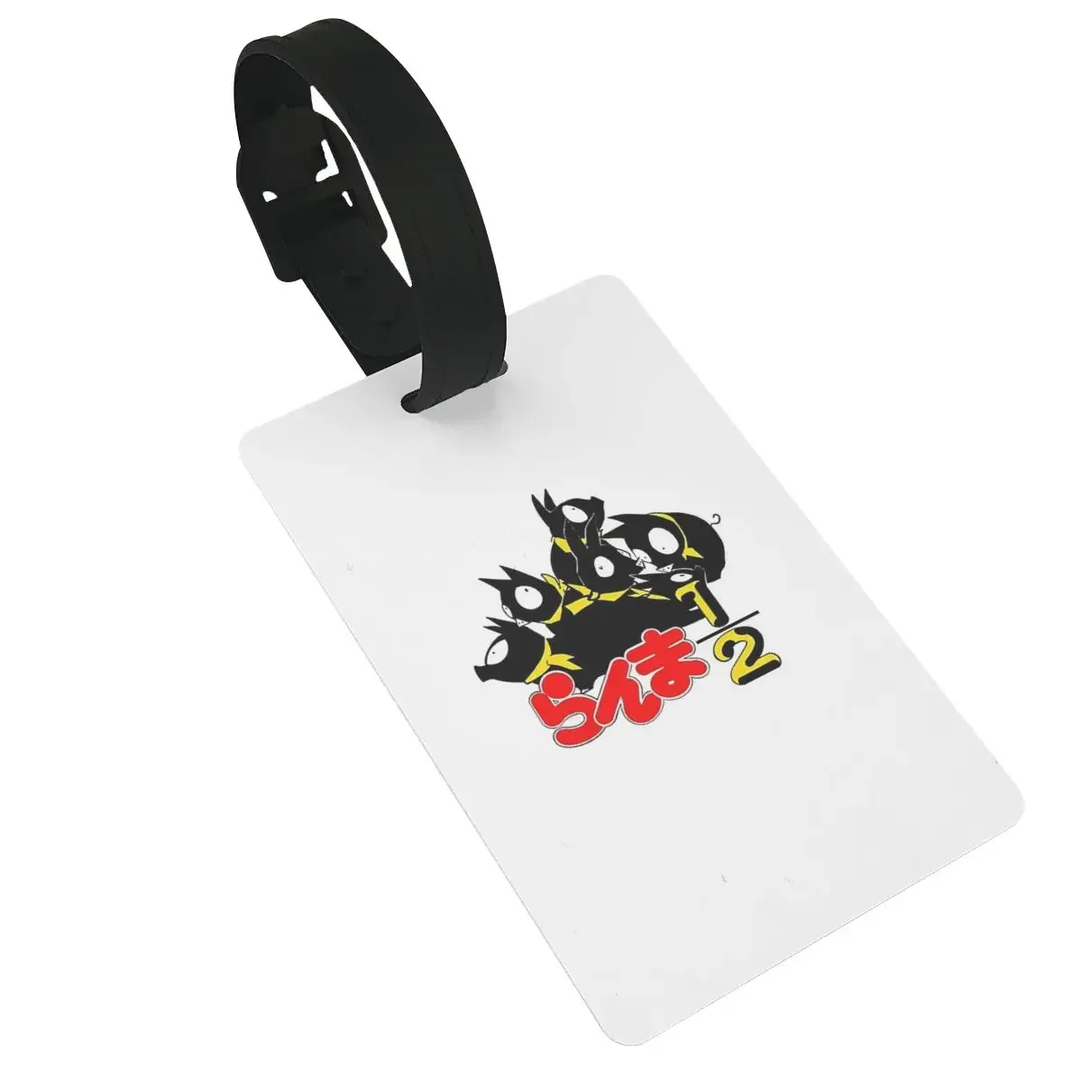 

P Chan Ranma Luggage Tags Suitcase Accessories Travel PVC Cute Baggage Boarding Tag Portable Label Holder ID Name Address