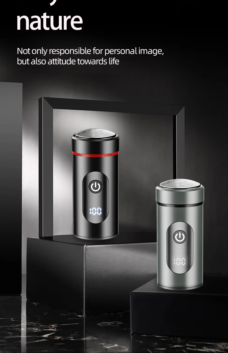 

Мини-портативная бритва Type-C с быстрой зарядкой, компактная бритва для путешествий, домашний цифровой нож для бороды