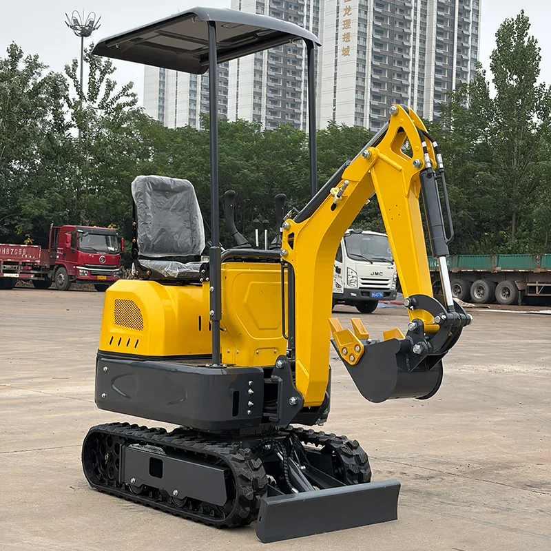 Mini 1.0 Ton Diesel Excavator (with Boom Swing) | Flexible Movement, Easily Handle Complex Working Conditions, Stable Performanc
