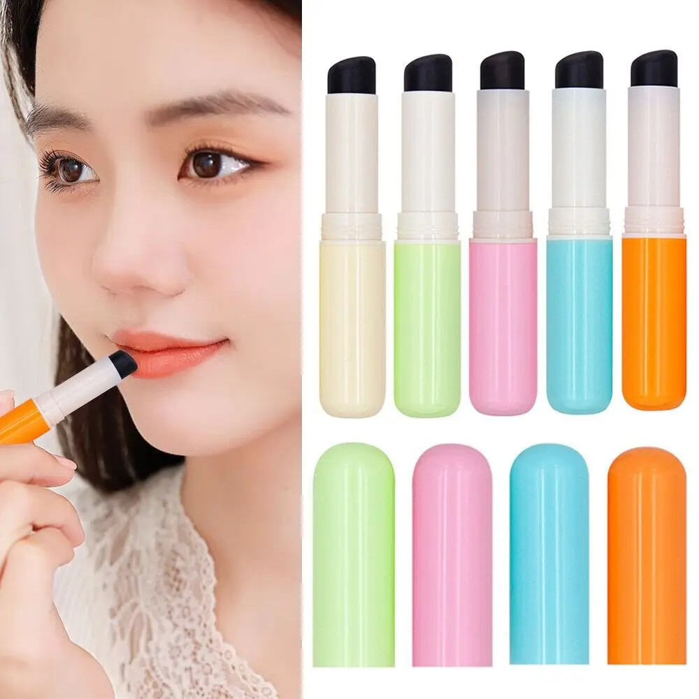 นุ่มรอบหัว MINI คอนซีลเลอร์แปรงซิลิโคนลิปสติกที่มีสีสัน Smudge แปรง Telescopic เครื่องมือแต่งหน้าแปรงแต่งหน้า