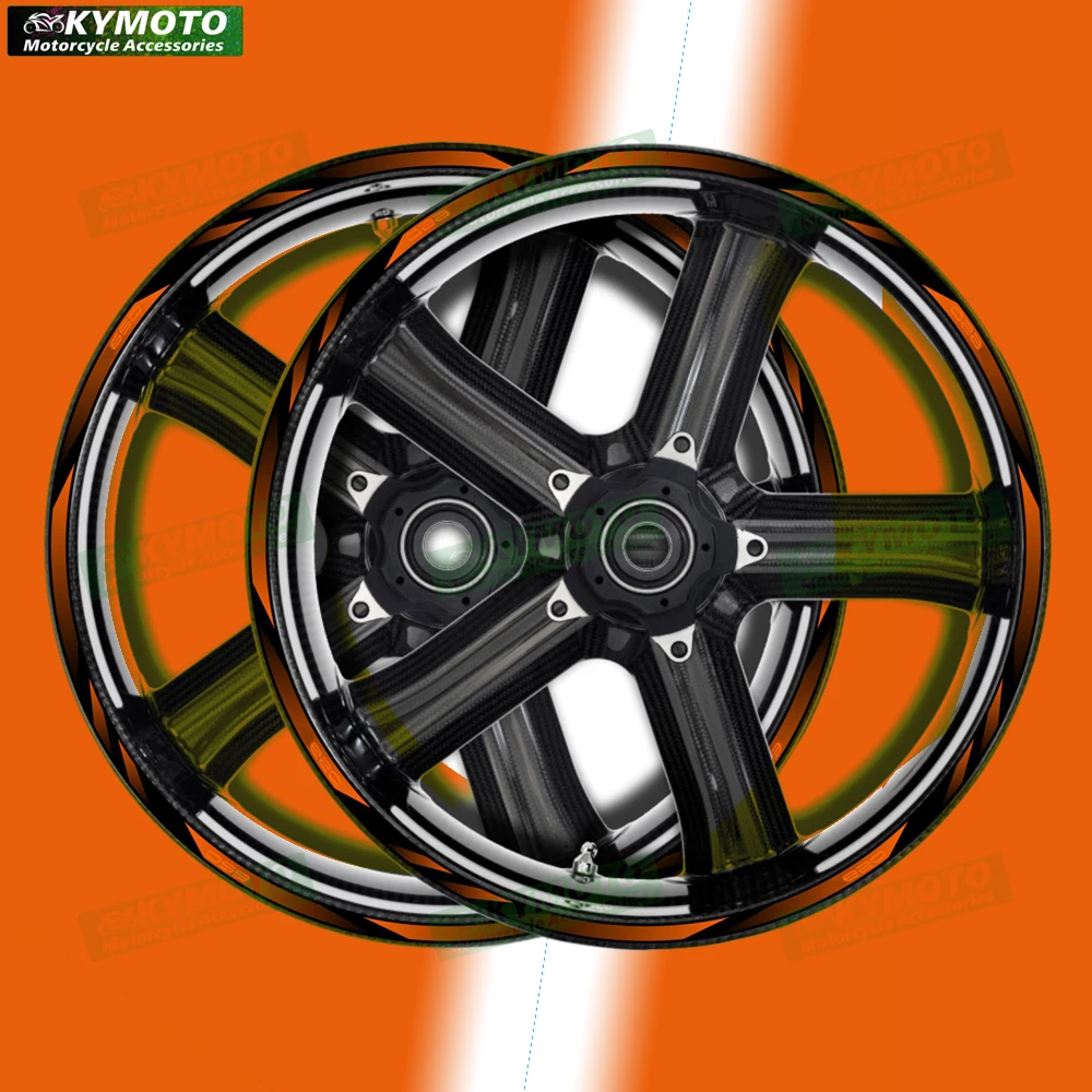 

Аксессуары для мотоциклов Z650 Z 650, 17-дюймовые наклейки на передние и задние колеса, светоотражающие наклейки на колеса, украшения наклейки на обод