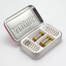 CR2032 or CR2025 Button Battery Holder For Altoids Tin Tray Insert Organizer