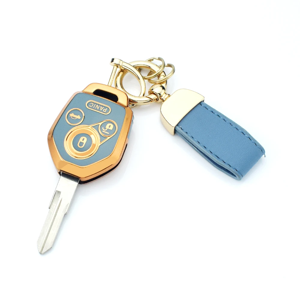 For Subaru Crosstrek Forester Impreza Legacy Outback Tribeca WRX STI XV Crosst 3 Buttons TPU Car Key Case Cover