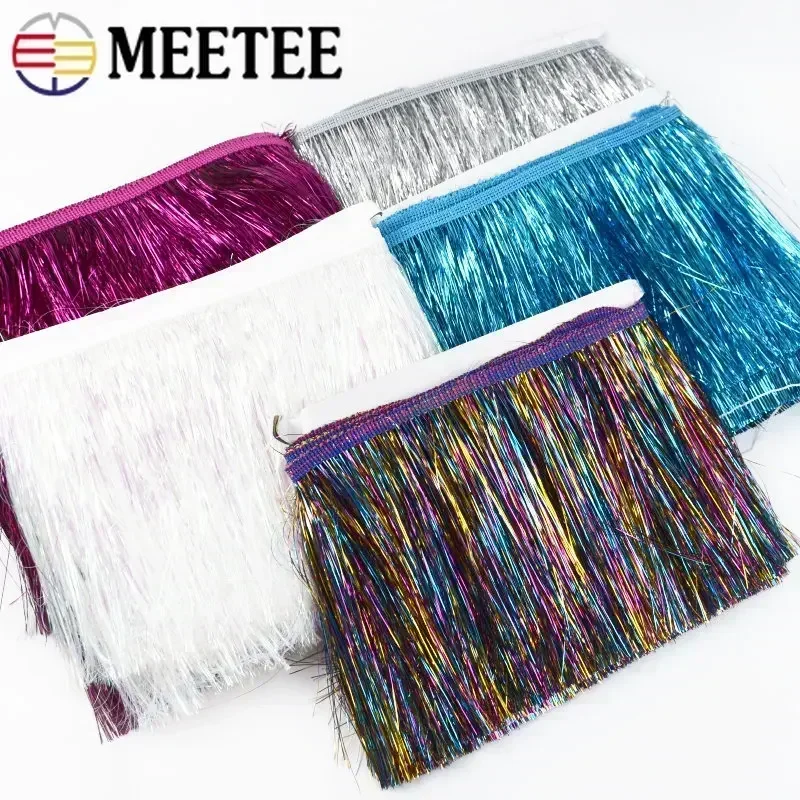 2/5/10Meters Meetee 15cm Colorful Fringes Tassles Clothes Dress Lace Trim Curtain Decoration Ribbon DIY Garment Accessories