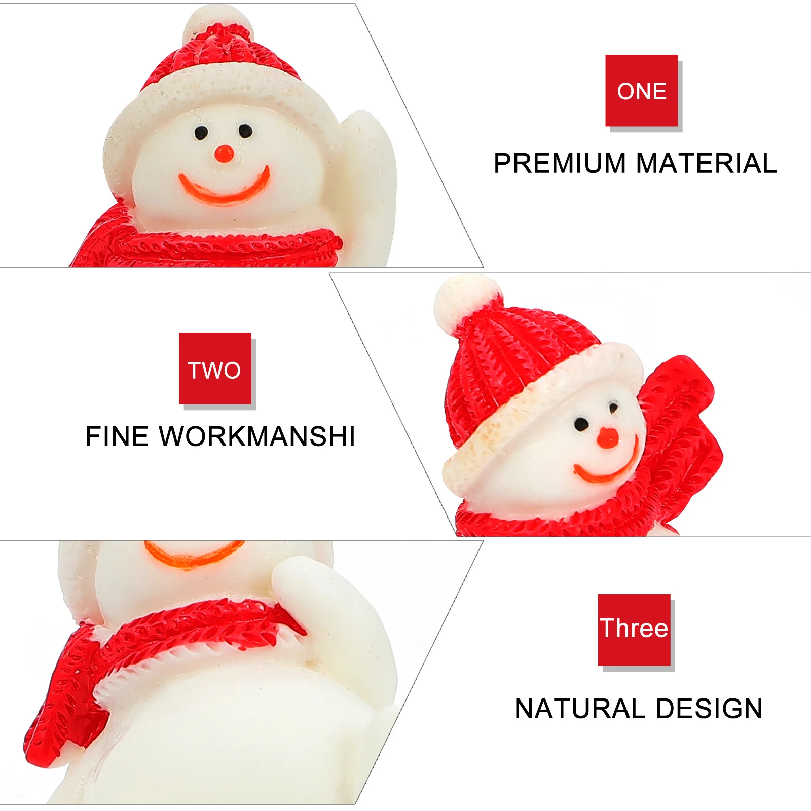 

5Pcs Xmas Decor Christmas Themed Snowman Resin Aquarium Ornament Fish Tank Landscape Fish Tank Decor Resin Aquarium Decoration