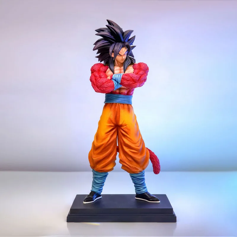 

32cm Anime Dragon Ball Z Figures Ssj4 Goku Model Super Saiyan Vf Son Goku Doll Double-Headed Action Figures Toys Pvc Statue Gift