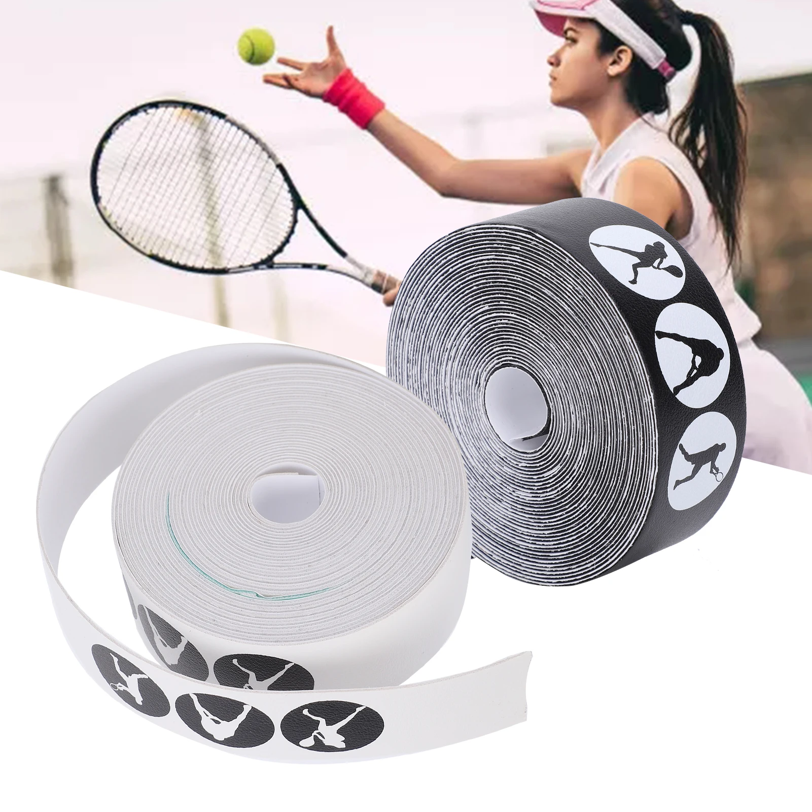 

Tennis Racket Head AntiScratch Tape Racket Head Frame Guard PU Protective Sticker Racket Head Tape Tennis Racket Head Guard