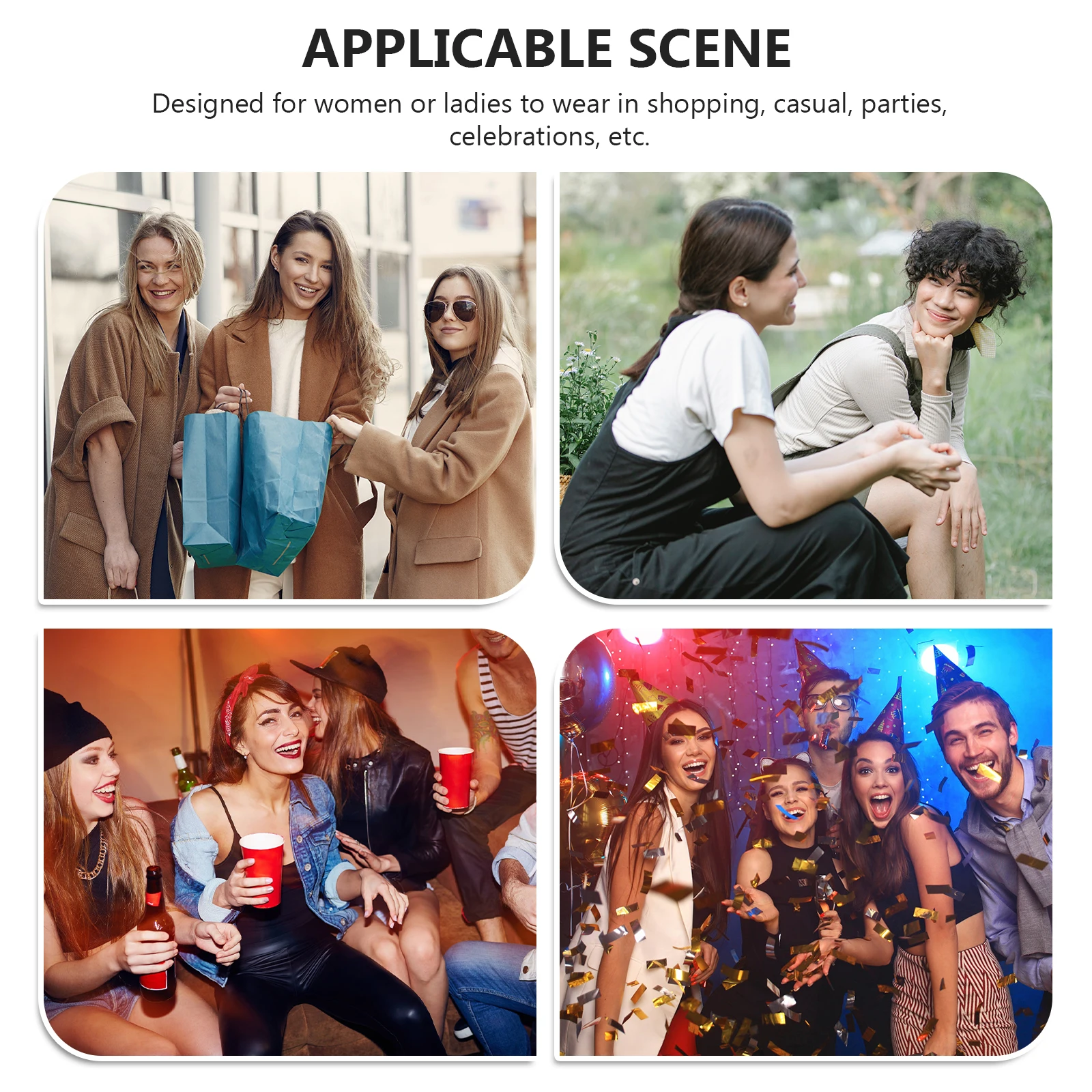 

2 Pcs Hair Accessories for Girls Vintage Hairpin Chopsticks Rhinestone U-shape Dovetail Double Prong Miss