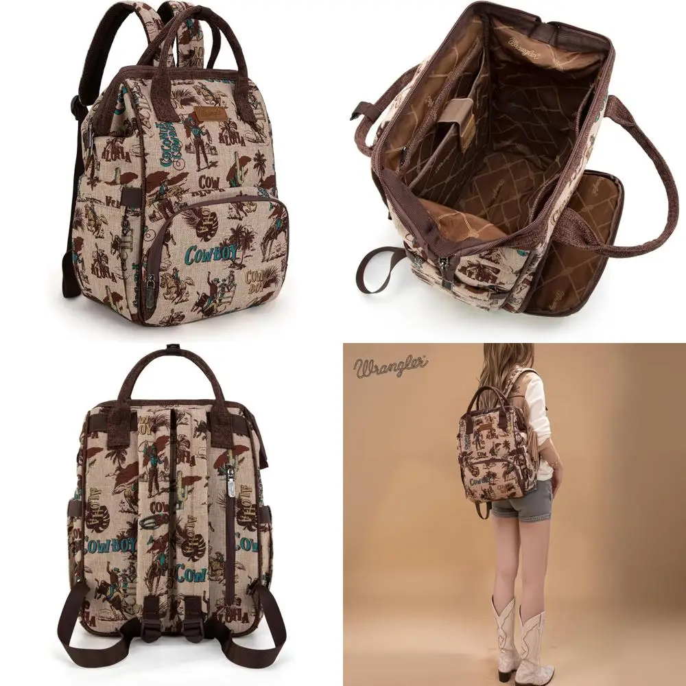 

Western Casual Women's Daypack Backpack for College Travel Work WG60-9110TN