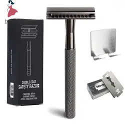 Classic Double Edge Safety Razor For Men Shaving&Women Hair Removal Manual Shaver with Replacing Blades and Holders