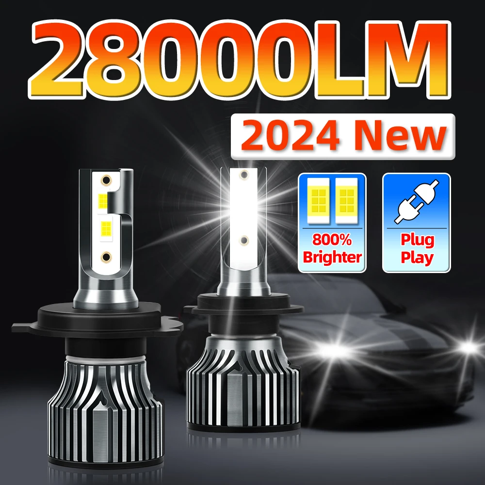 

28000LM H1 Car 12V Auto Lights Lamp H11 H8 H9 LED Headlight High Power Fan Cooling H7 LED H4 H13 9005 9006 Hi/Lo Beam HB3 HB4