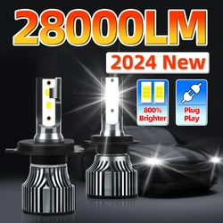 28000LM H1 Car 12V Auto Lights Lamp H11 H8 H9 LED Headlight High Power Fan Cooling H7 LED H4 H13 9005 9006 Hi/Lo Beam HB3 HB4