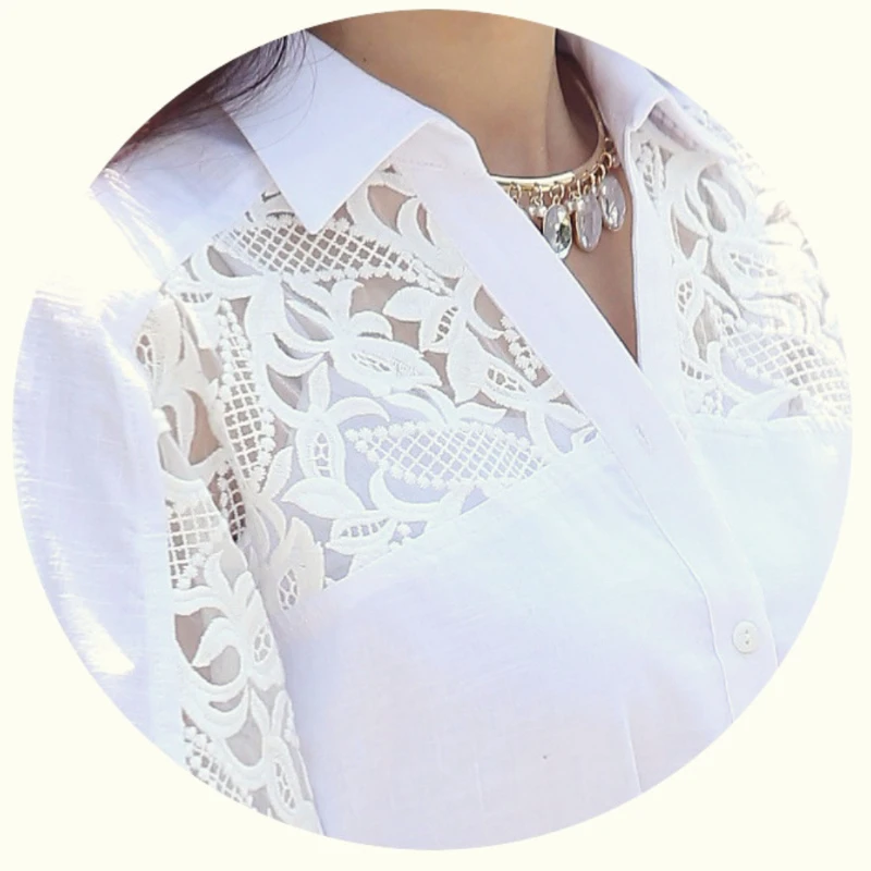 Women Spring Autumn Style Blouses Shirts Lady Casual Long Sleeve Turn-down Collar Cartoon Embroidery Blusas Tops Large size chif