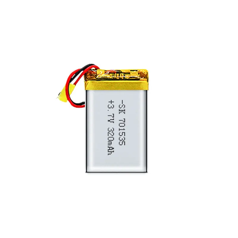 701535 3.7V 300mAh Polymer Lithium Rechargeable Battery for Bluetooth Headset Dog Training Device Credit Card Machine Battery