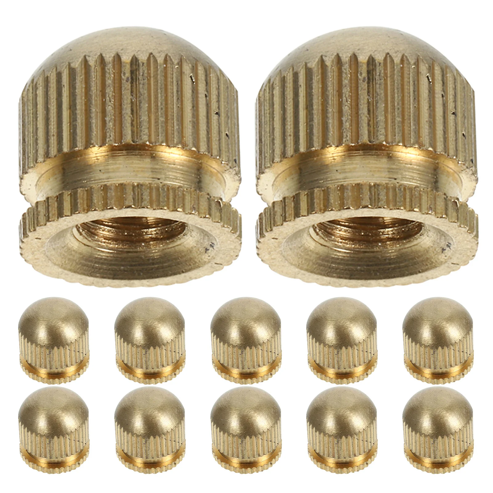 

12Pcs Copper Ceiling Light Parts M4 Thread Lamp Screw Cap Replacement Decorative Lamp Shade Hardware Easy Install Finials
