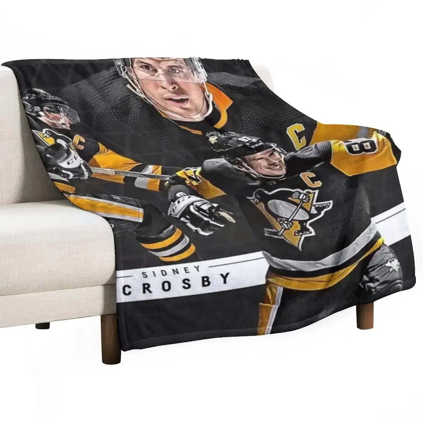 Sidney Crosby Throw Blanket Soft Bedroom Blanket for Night Sleeping