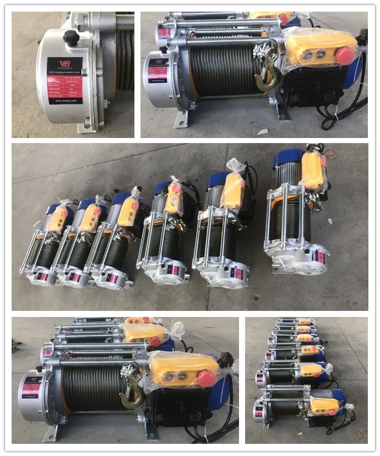 Crane Lifting Motor Kcd Electric Hoist Winch High Quality 110V 220V Small 300Kg 500Kg Mini