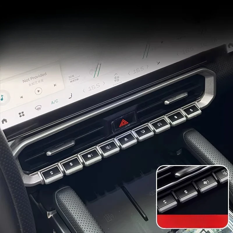 

For Jetour Traveller T2 2023 2024 2025 Center Console Air Conditioning Physical Button Modification Accessories