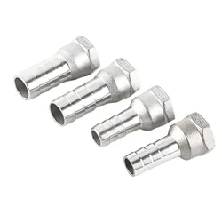 Hose Barb Tail 6/8/10/12/14MM SS304 Stainless Steel Pipe Fitting 1/8