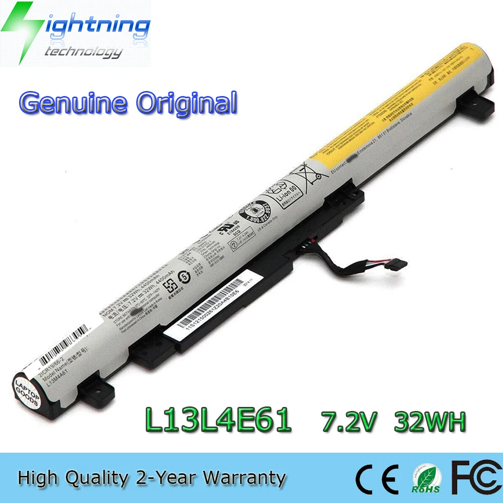 

New Genuine Original L13L4E61 7.2V 32Wh Laptop Battery for Lenovo IdeaPad Flex 2-14 2-15 M50-70 M50-80 L13L4A61 L13M4A61