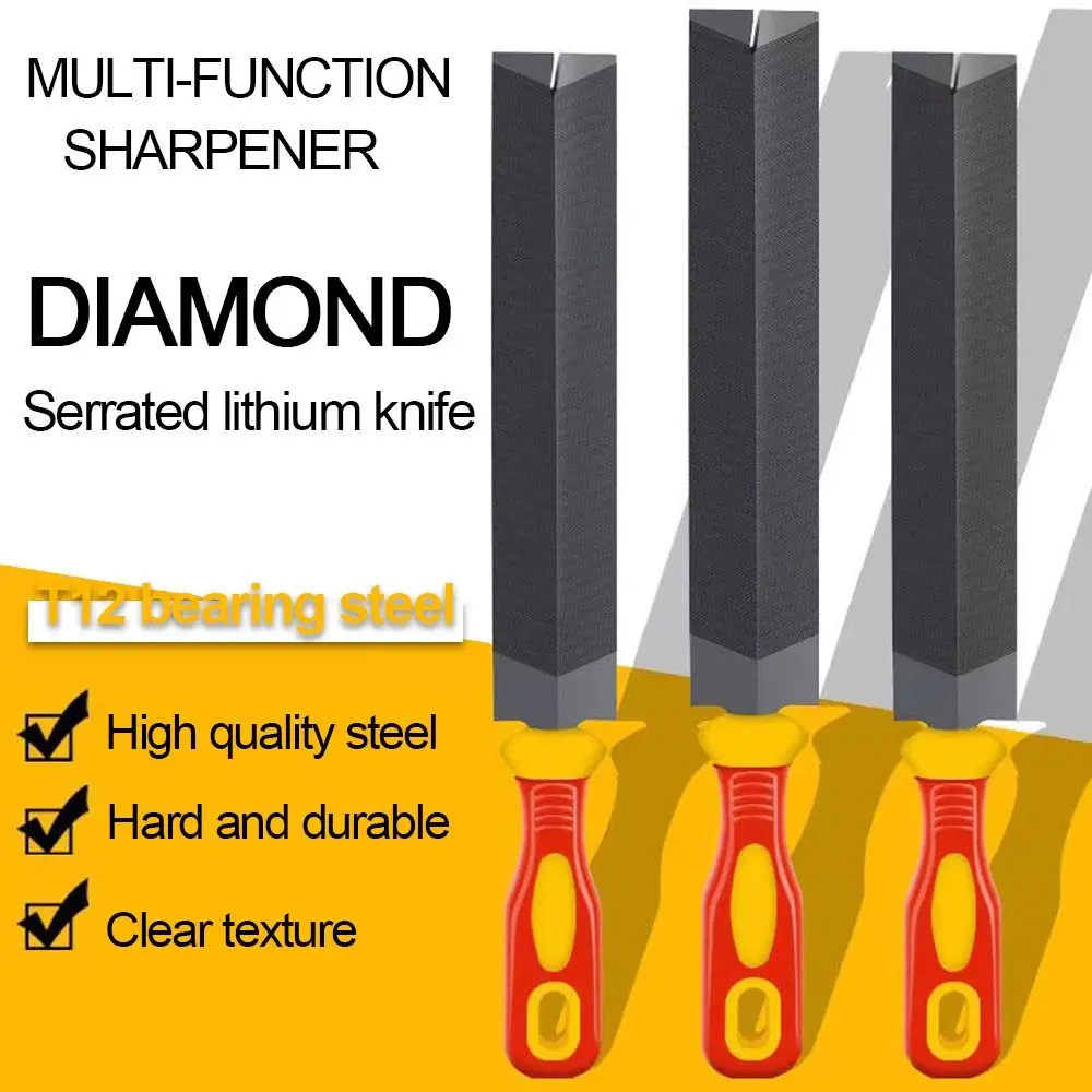 1Pcs 6/8inches Diamond-Shaped Files Saw Files Hand Saw For Sharpening Straightening Wood Carving Metal Glass Grinding Tool