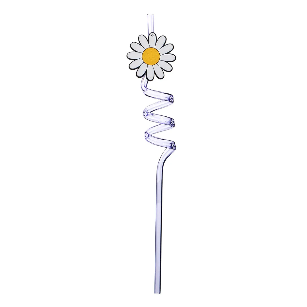 Bee Party Favors 8pcs Bee Drinking Straws Kids Bee Birthday Party Supplies Reusable Daisy Honey Plastic Straws Girl Goodie Gifts