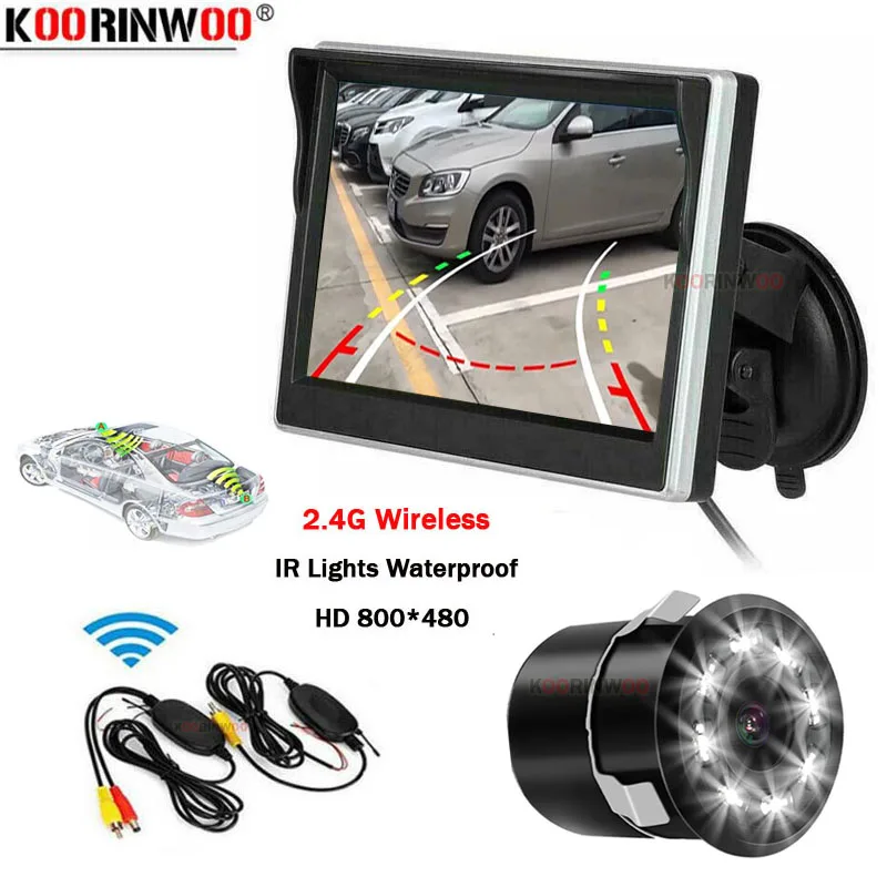 

Koorinwoo Smart Dynamic Trajectory Trunk Parking System Video Cars Camera With Monitor Rear view Cam IP68 NTSC For Radio Player