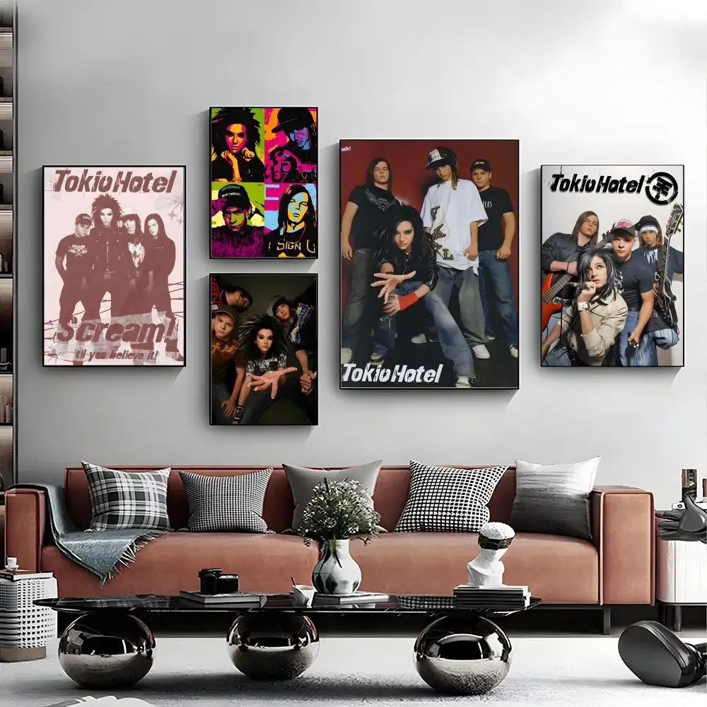 Póster de la leyenda de la banda Tokio Hotel, lienzo, arte de pared, póster impreso, Mural decorativo, decoración del hogar, regalo sin marco