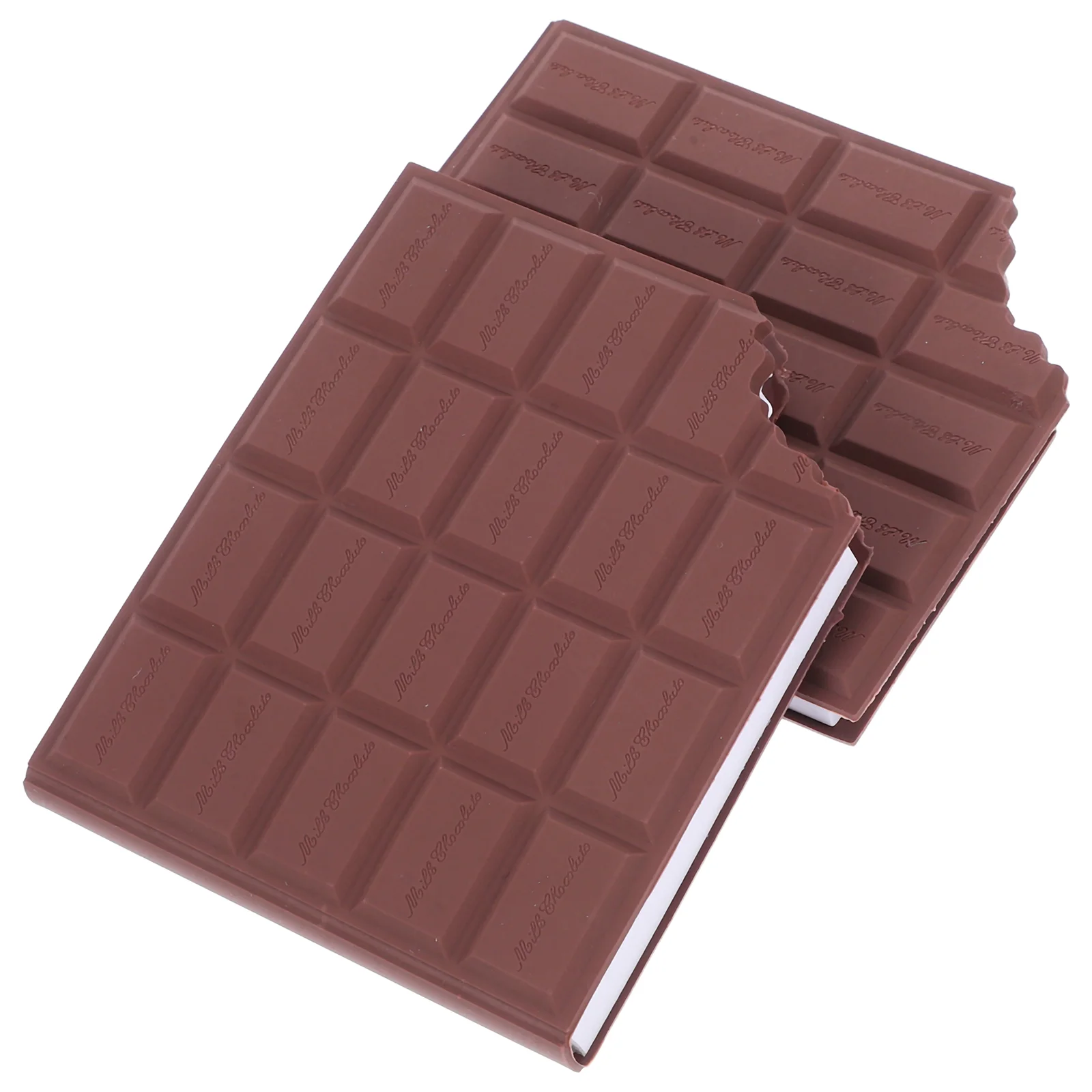 2 Pcs Chocolate Notebook Scented Granny Shaped Coffee Paper Creative Self-stick Pads