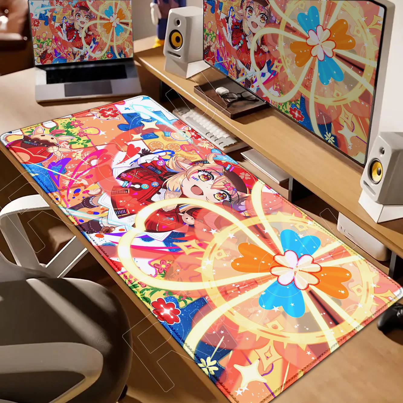 

Nahida Klee Mouse Pad Genshin Impact Mousepad Cute Anime Non-slip Keyboard Pad Computer Pad Anime PC Gaming Accessories Desk Mat