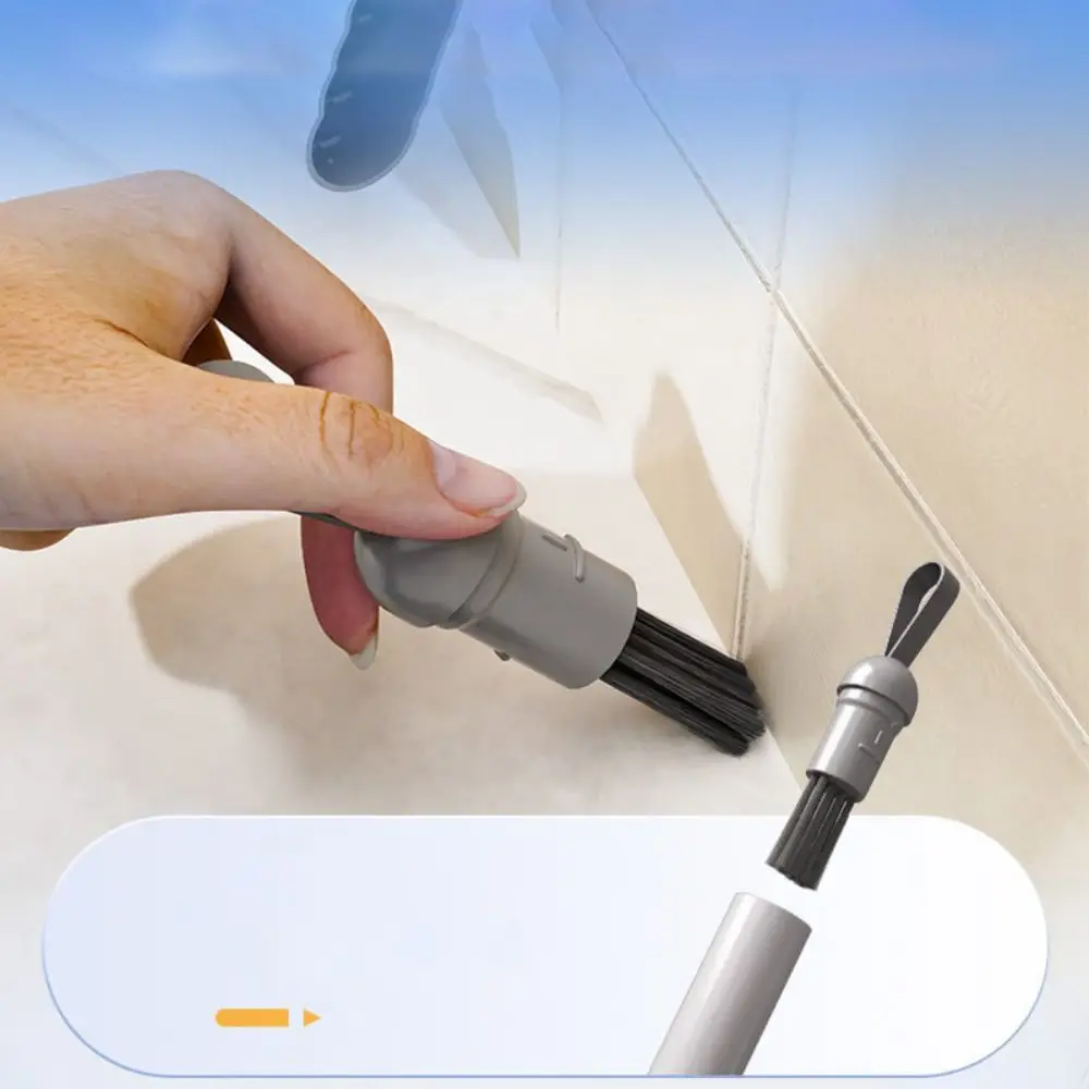 Portable Rotatable Self-Squeeze Mini Mop Mini Mop TPR,Fiber Self Wringing Flat Mop Self-Pressing with Crevice Brush