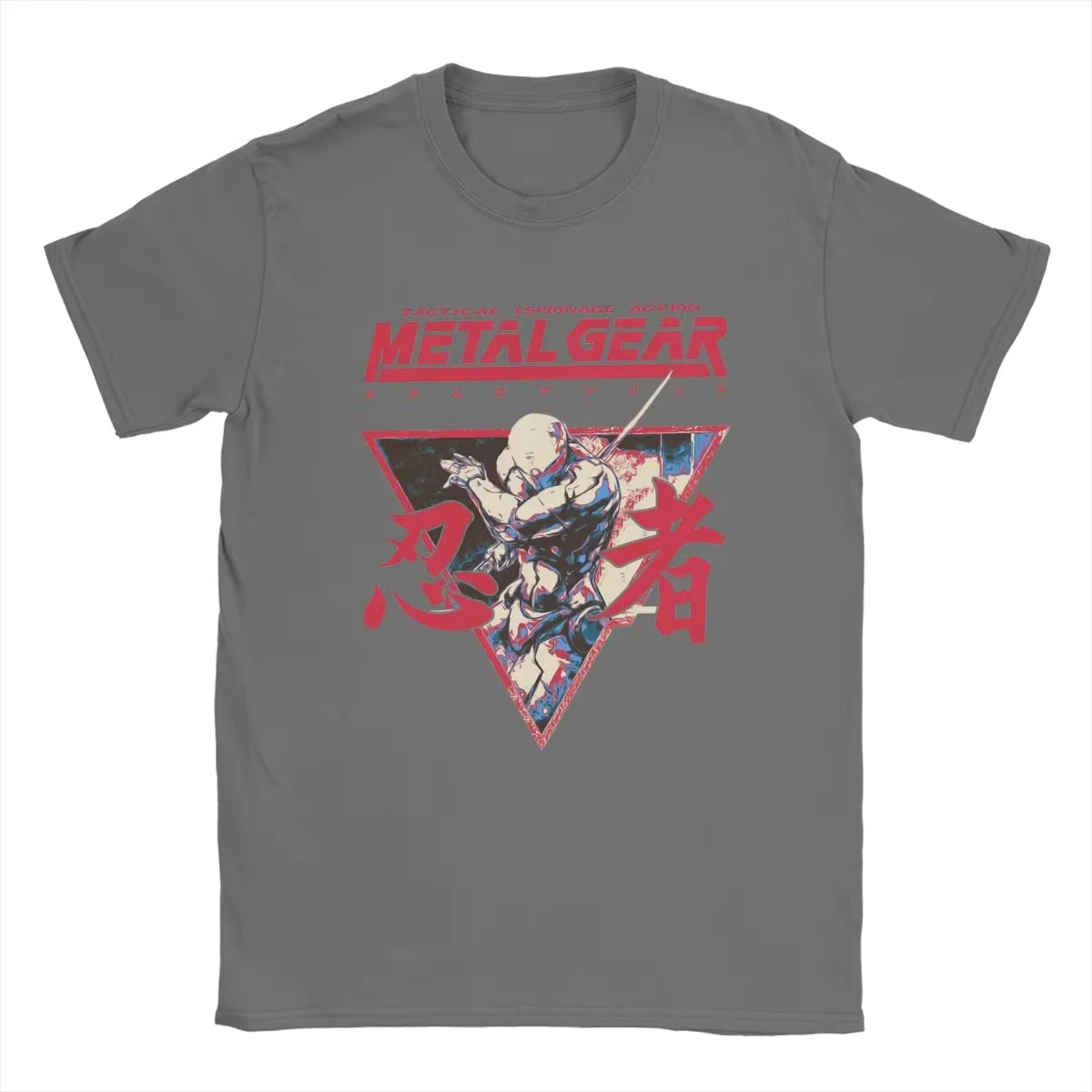 Novelty Game Metal Gear Solid Option C T-Shirt for Men Women Cotton T Shirts MGS Gothic Phantom Hipster Short Sleeve Tee Tops