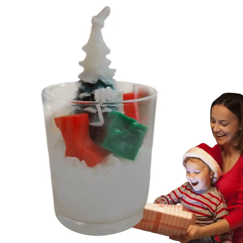 

Свечи Рождественские ароматы Симпатичные рождественские ароматические свечи Декор Соевые рождественские свечи Компактное украшение дома Свеча из соевого воска для