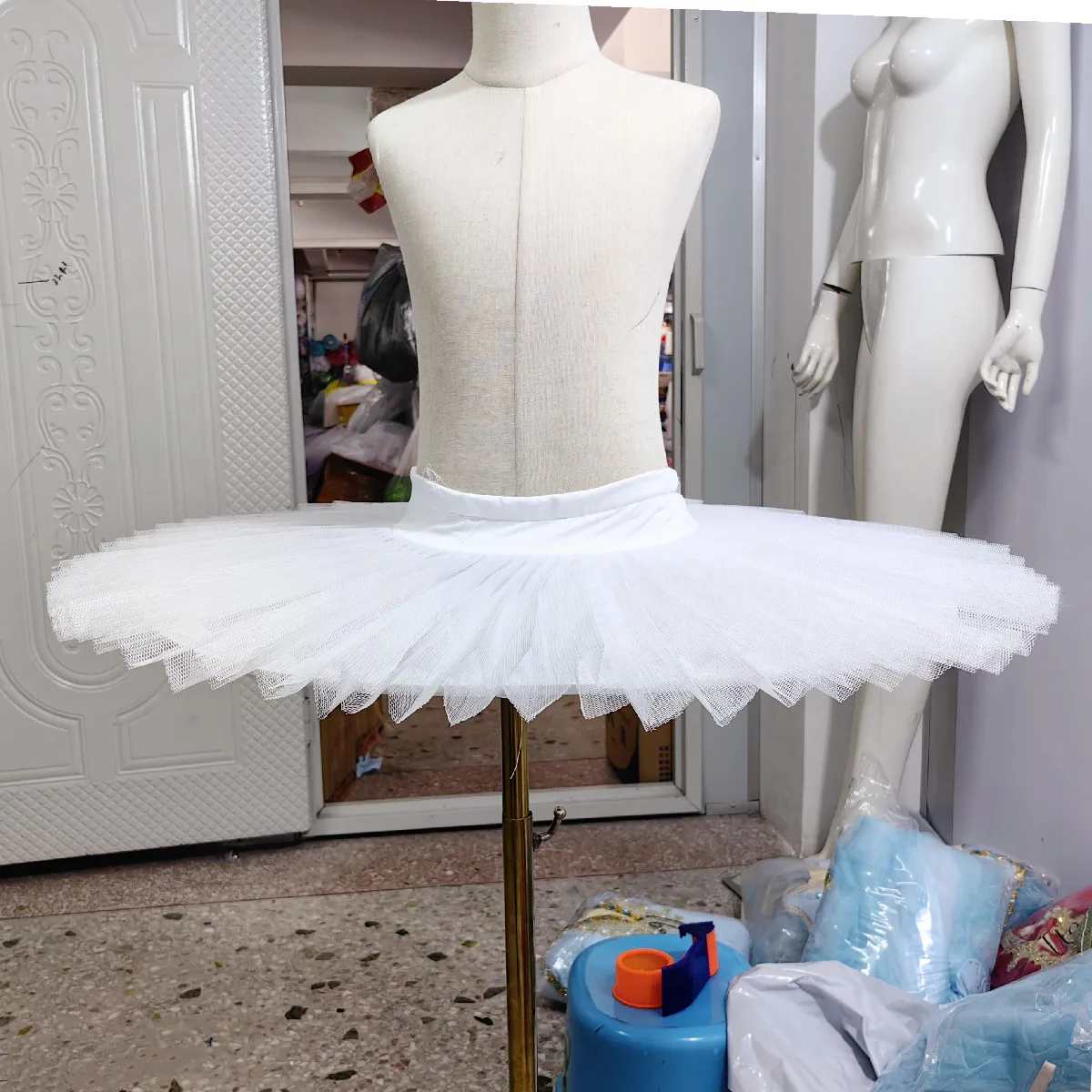 Professional Ballet Tutus Skirs For Adult Child  Pancake Belly Dance White Platter Tutu