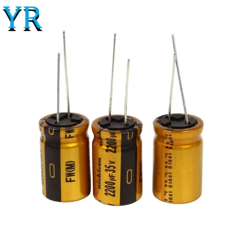 NICHICON FW Series Electrolytic Capacitor 6.3V 16V 25V 35V 50V 63V 100V HiFi Audio Capacitor 22 47 100UF 220 330 470 1000 2200UF