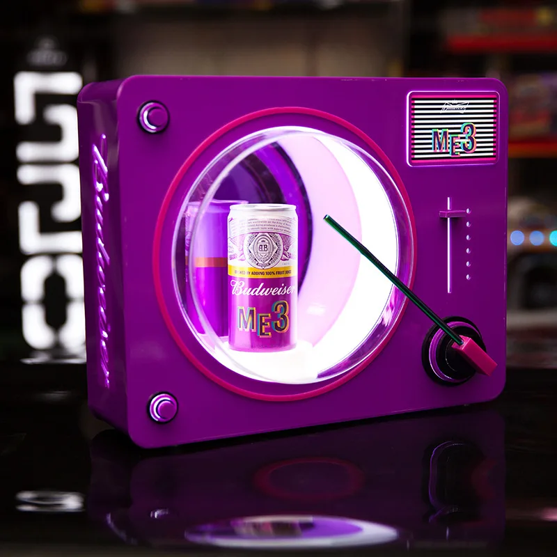 

Bar KTV stainless steel cocktail beer frame, single custom tray acrylic LED luminous wine seat