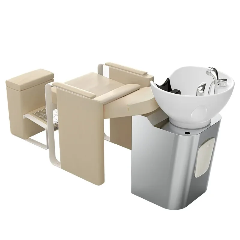 

Barber Shop Shampoo Chair Lying Half Hairdressing Bed Spa Shop Dedicated Flushing Bed