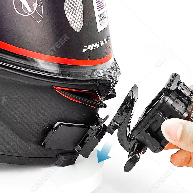Uchwyt na kask motocyklowy z mocowaniem na podbródku 2026 do kamer GoPro Hero 13 12 11 10 9 Insta360 X5 X4 Ace Pro 2 DJI 5Pro 4 AKASO – akcesoria do kamer — zdjęcie produktu 2