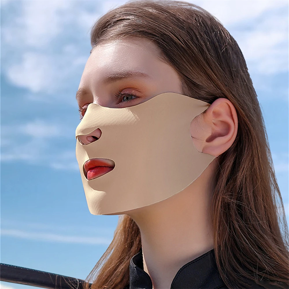 1PC Ice Silk Nose Mask Shade Mask Breathable Ultra-thin Face Mask