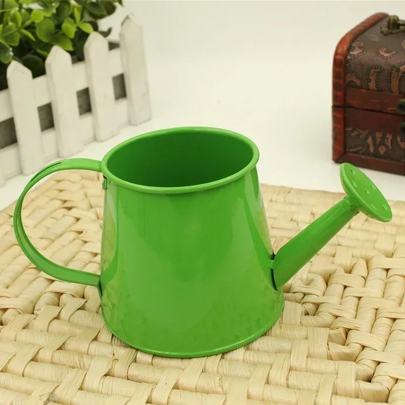 Watering Can Mini Kettle Kids Pot Garden Metal Water Model Flower Iron Tin Miniature Gardening Toy Indoor Bucket Children