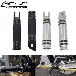 Motorcycle Foot Pegs Footrests Front Footpegs Black/Chrome For Harley Softail Slim Fat Boy Street Bob Sport Glide FXDR 2018-2020