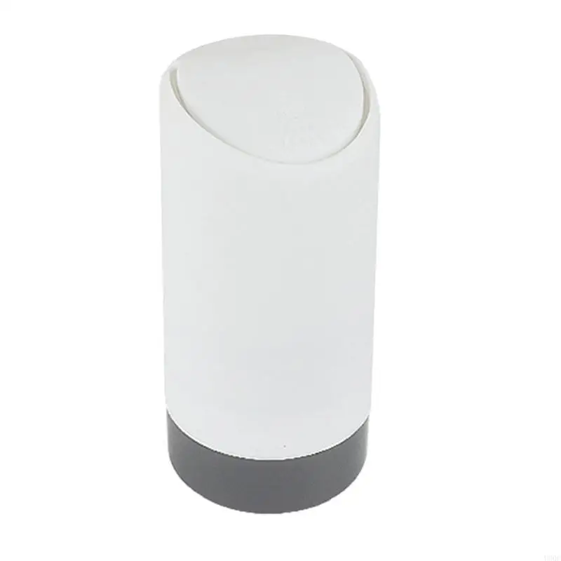 Car Interior Mini Trash Can Dustbin Garbage Bin Storage Case Bucket Push Lid New