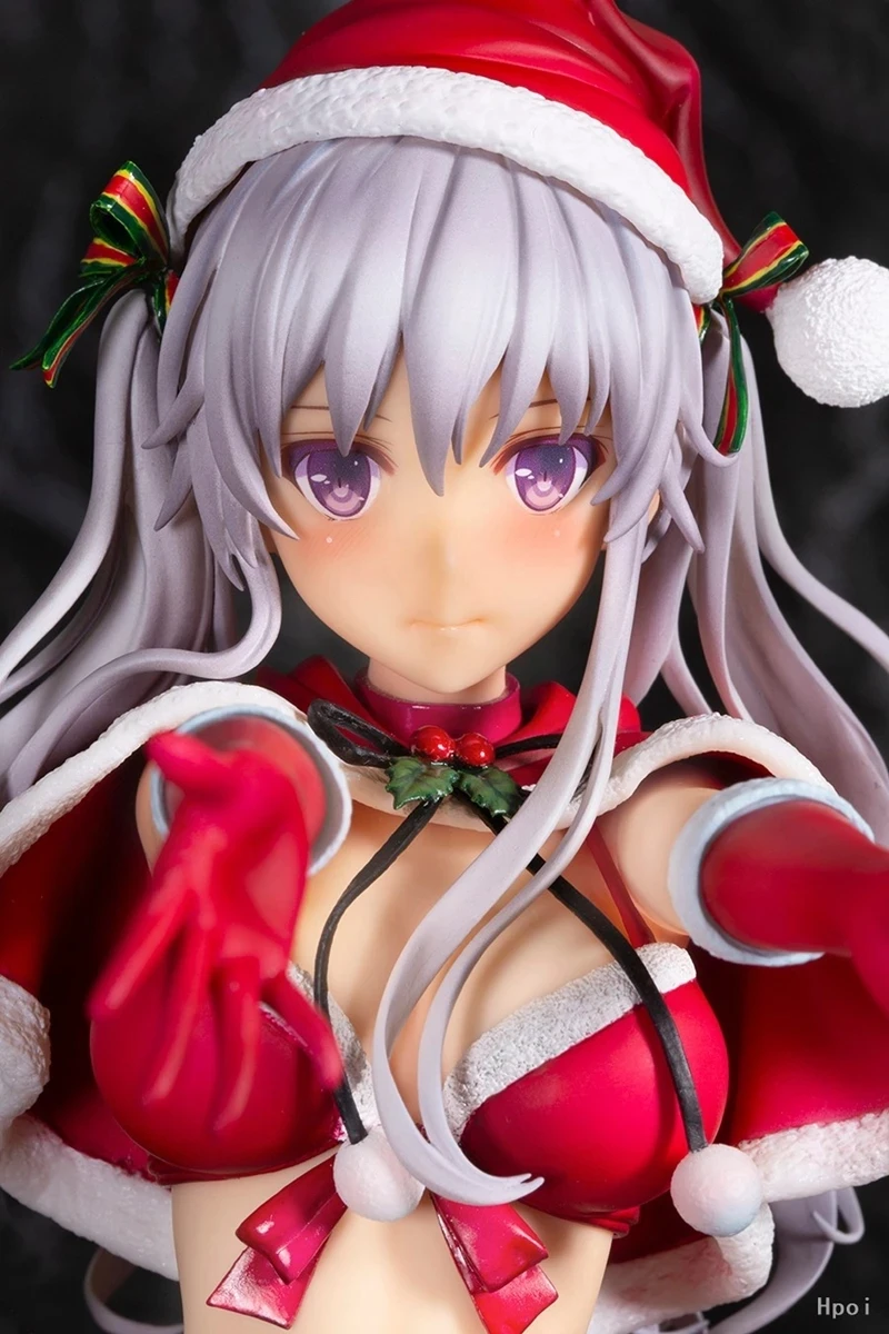 19cm anime hiiragi floco de neve figura flor natal vestir-se modelo brinquedo calcinha misaki kurehito brinquedo boneca figura ação pvc