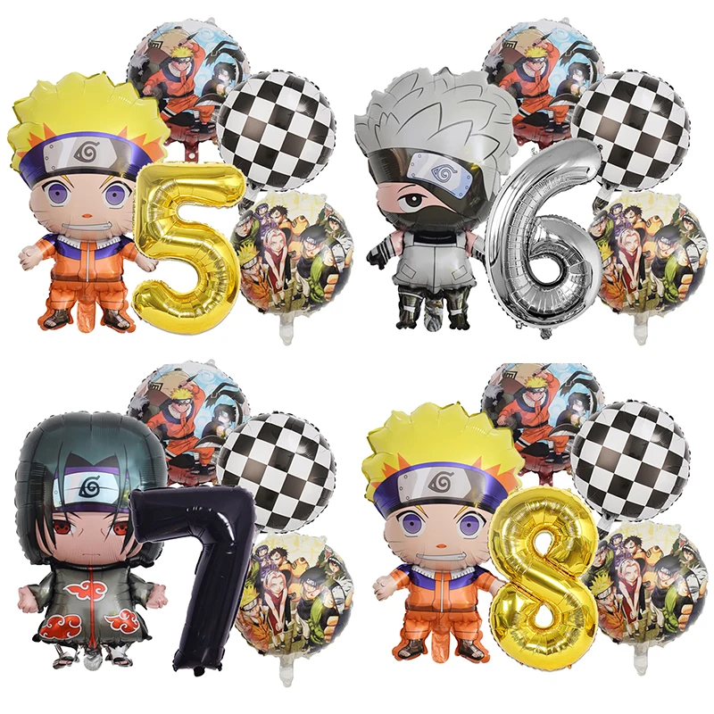 Набор-воздушных-шаров-на-день-рождения-в-стиле-Наруто-фольгированные-шары-цифры-мультяшные-украшения-для-вечеринки-декоративные-принадлежности-подарок-на-детский-праздник