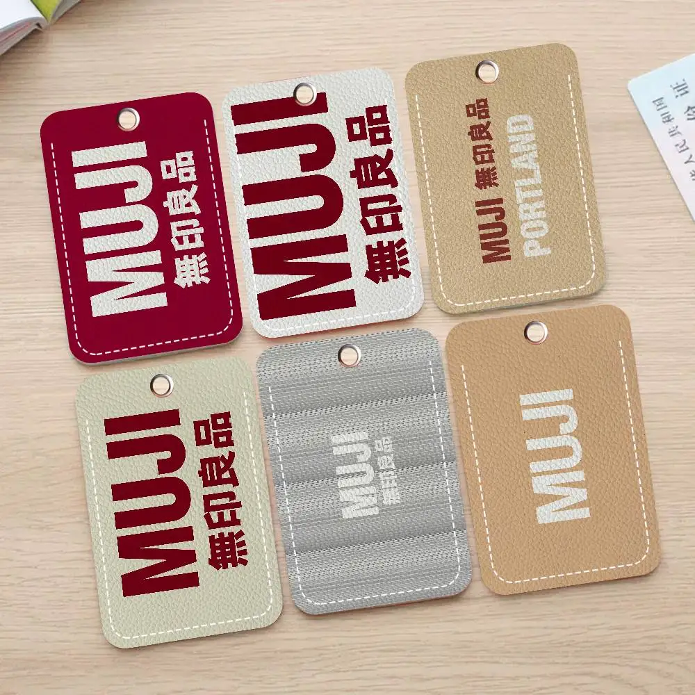 

Модный брелок-держатель для бейджей Muji: для банковских, деловых, рабочих, студенческих и проездных карт, защитный чехол