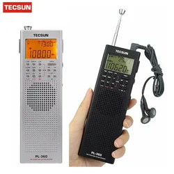 Tecsun PL-360 Radio DSP Receiver FM MW SW LW + External AM Antenna + Outdoor Antenna Portable Radio Recorder Y4131A PL360 Deshen